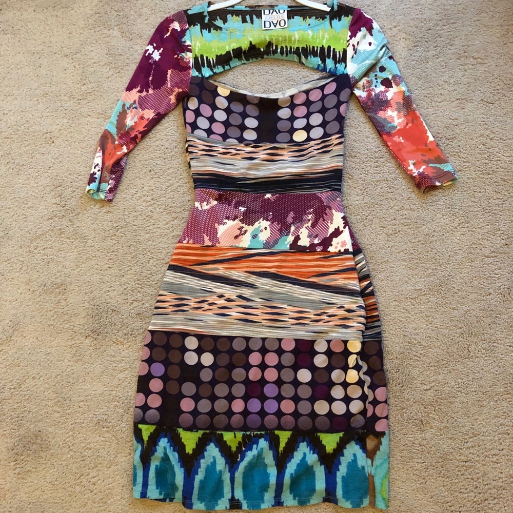 Dao Chloe Dao Mixed Print Dress!